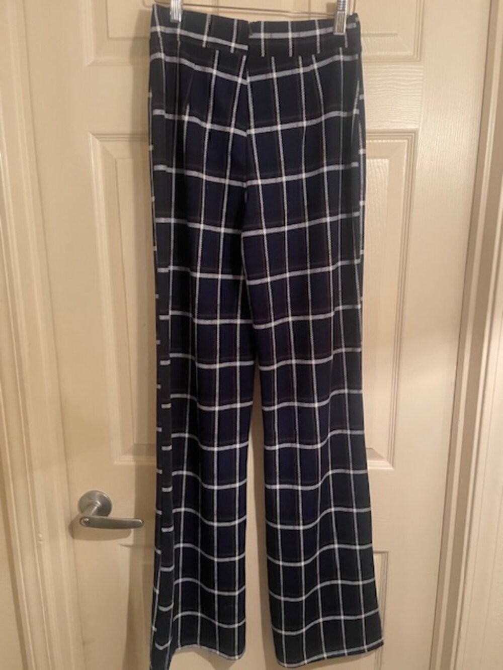 NWT Fashion Nova Call It Even Plaid Wide Leg Pants M - Picture 3 of 4